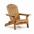 Adirondackstuhl aus Teakholz Natur 88cm x 75cm x 90cm