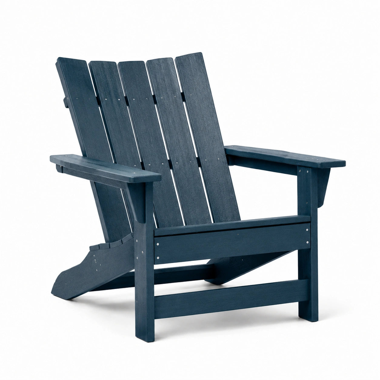 Adirondackstuhl aus Polyethylen Blau 90x78x91 cm