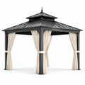 Metall Pavillon mit Stahlrahmen und Aluminiumdach