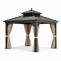 Pavillon aus Aluminium und Stahl mit Polyester Vorhängen