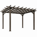 Stahl Pergola 300x300x240cm Braun