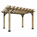 Pergola aus Kiefernholz und verzinktem Stahl 300x300 cm