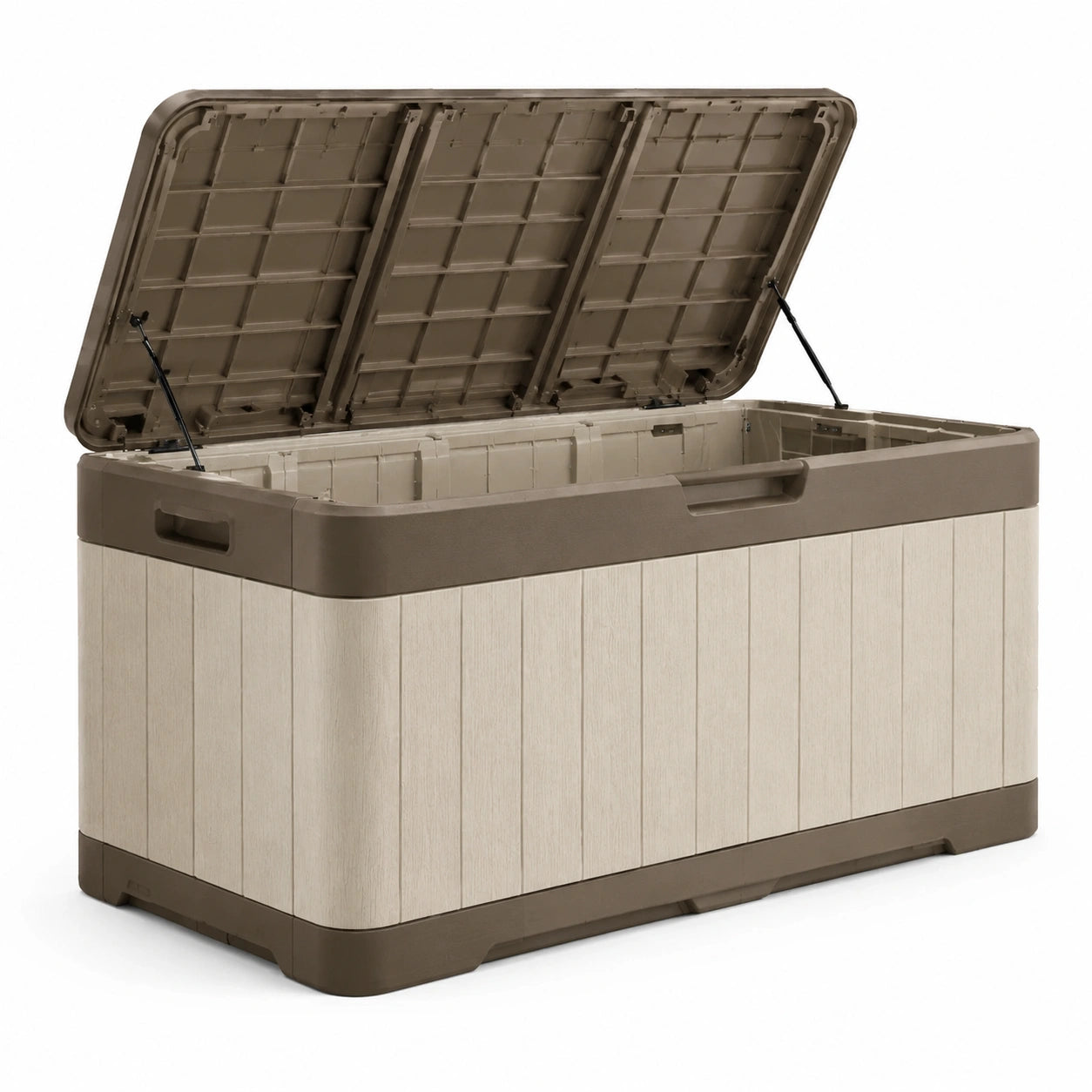 Gartenbox Polypropylen Braun/Beige 160x90x95 cm