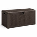 Gartenbox Kunststoff Polypropylen Braun 117x45x58cm