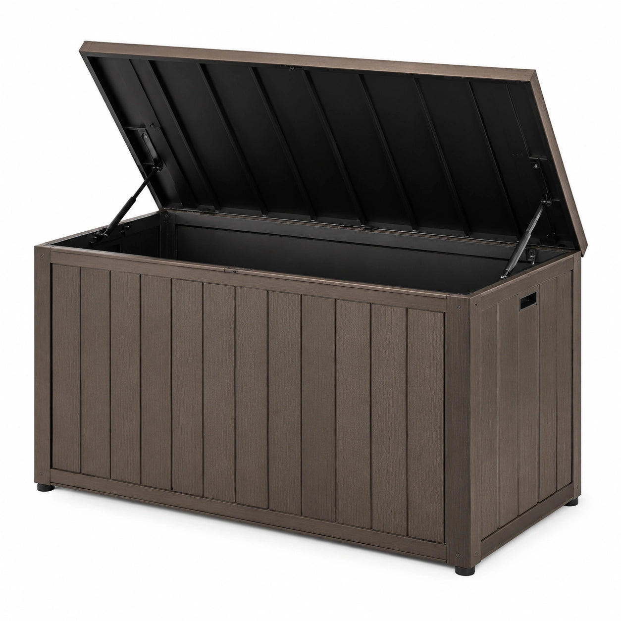 Kunststoff Gartenbox Braun 117 cm x 45 cm x 57 cm