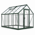 Gewächshaus aus Aluminium und 4mm Polycarbonat Grün