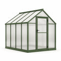 Gewächshaus Polycarbonat Platten Stahlrahmen Grün 250x190x195cm