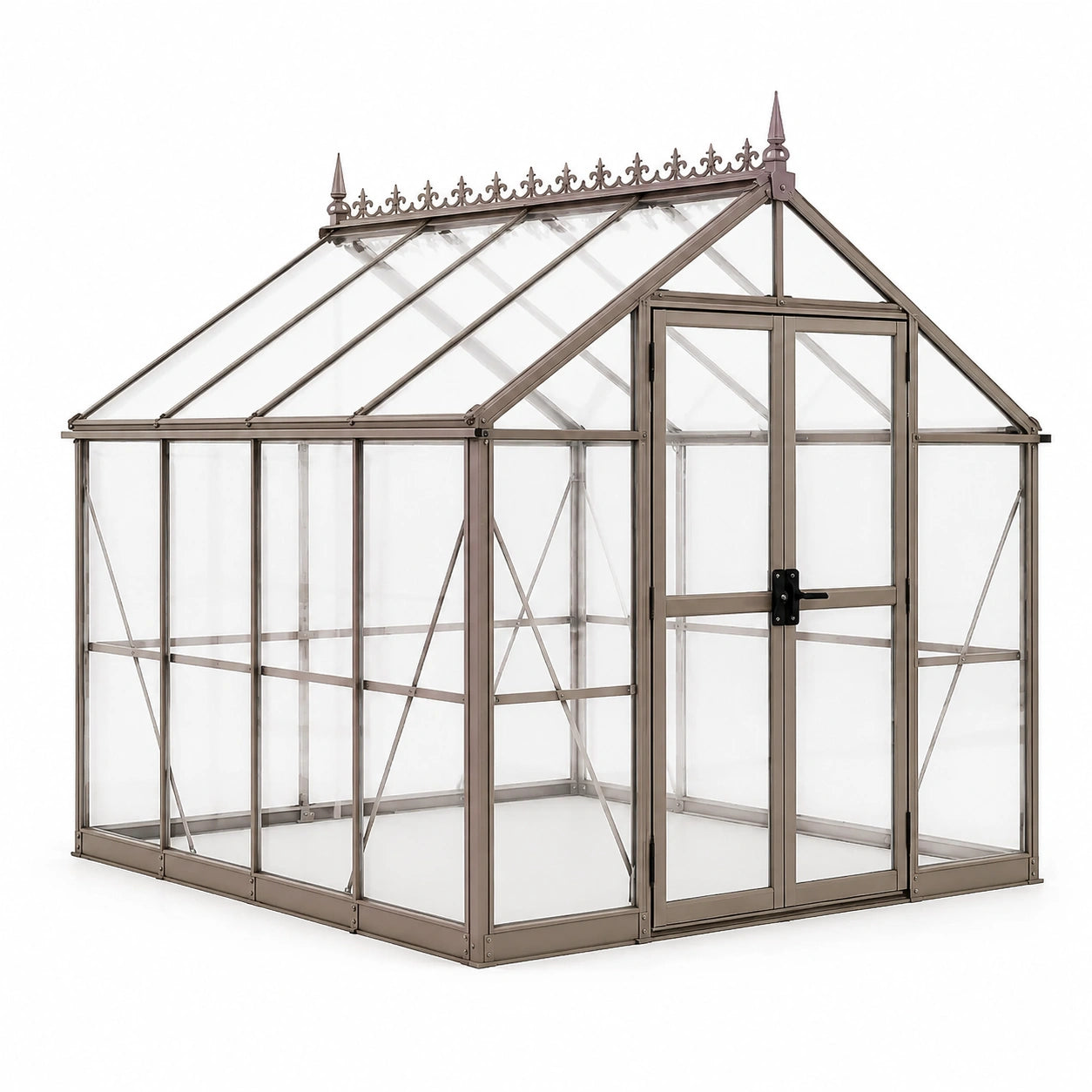 Gewächshaus Aluminium Polycarbonat Transparent 200x250x250cm