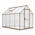 Gewächshaus Aluminium Polycarbonat Transparent 250x190x195cm
